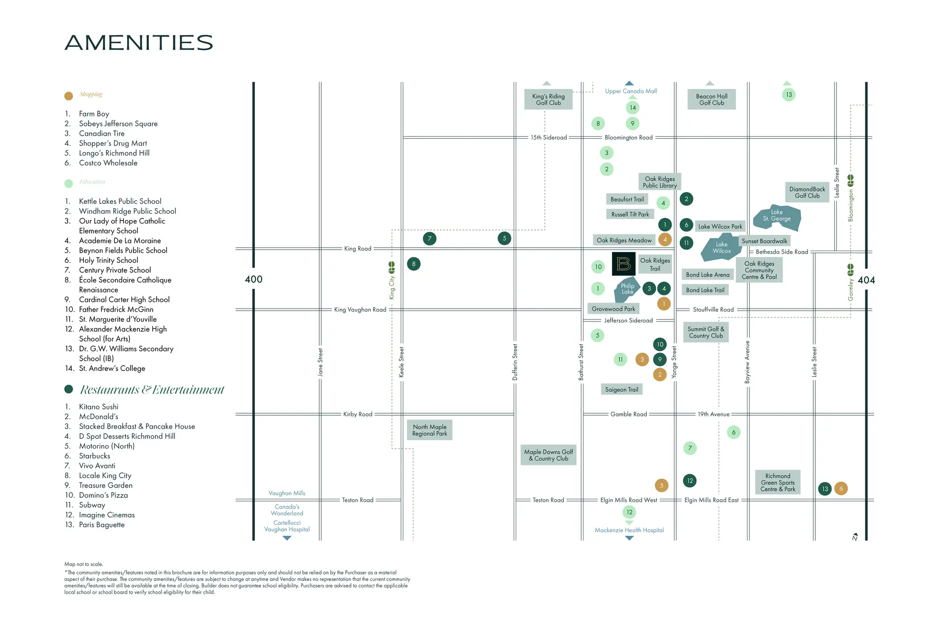 Amenities Map